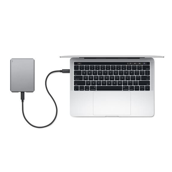 Disque Dur moon silver 4To USB-C Lacie