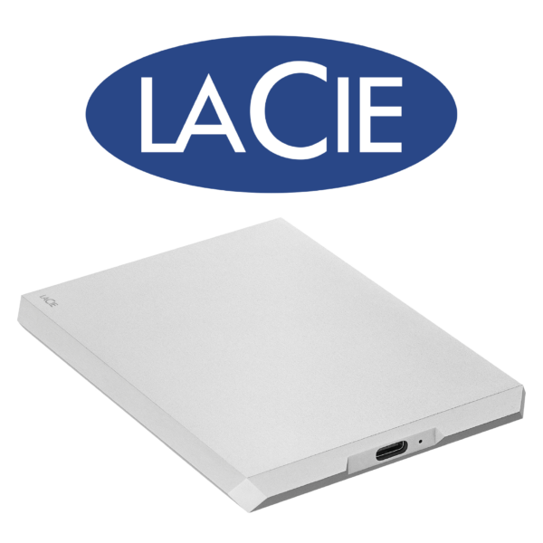 Disque Dur moon silver 4To USB-C Lacie