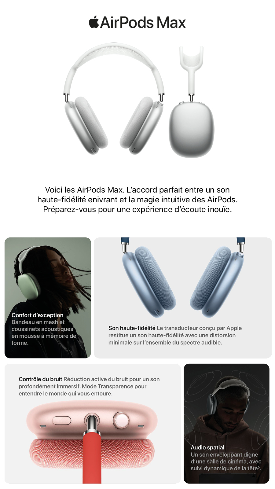 AirPods Max - Gris sidéral - Apple (FR)