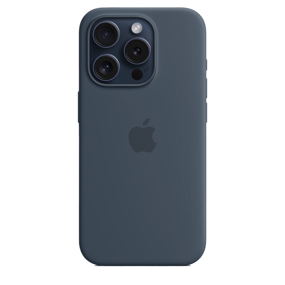 Coque en silicone avec MagSafe pour iPhone 15 Pro Max