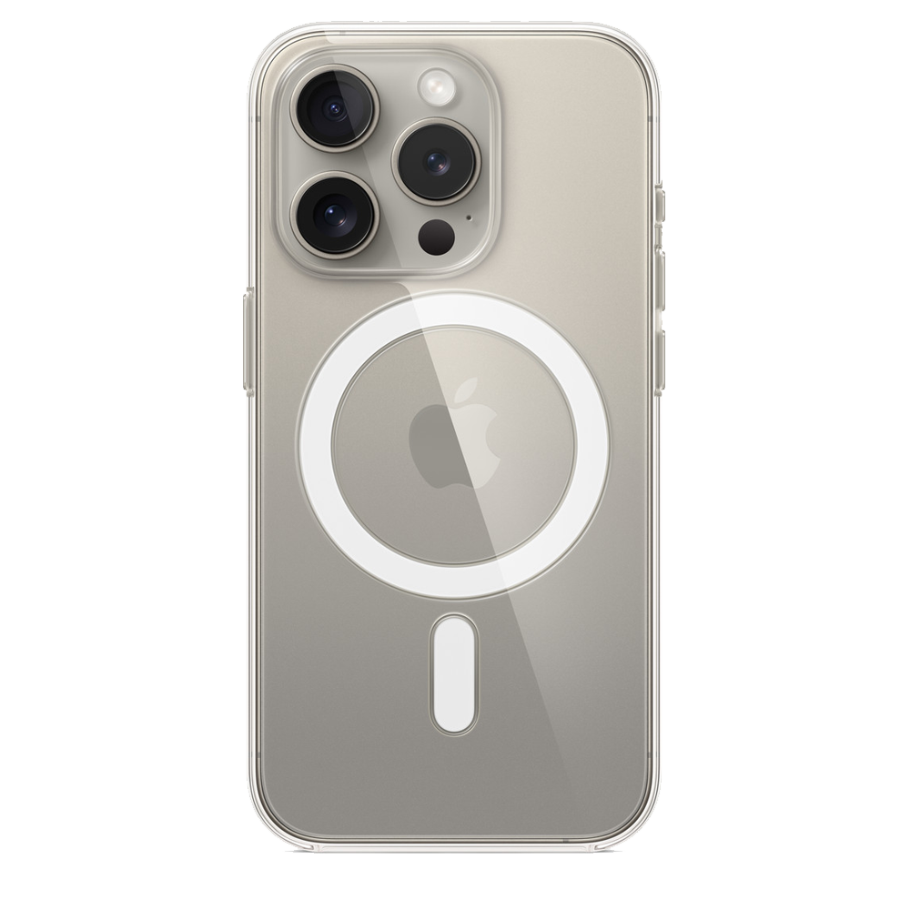 Coque transparente avec MagSafe pour iPhone 15 Pro