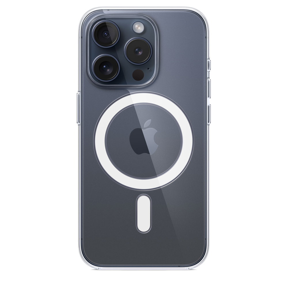 Coque transparente avec MagSafe pour iPhone 15 Pro Max