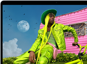 Vue du MacBook Air mettant en valeur l’écran Liquid Retina