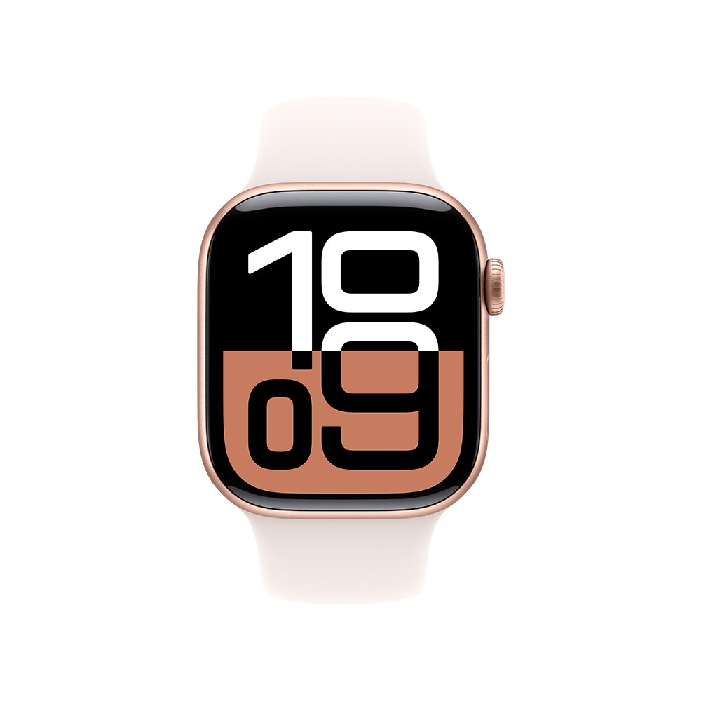 Apple Watch Series 10 Or Rose Bracelet Sport Silicone