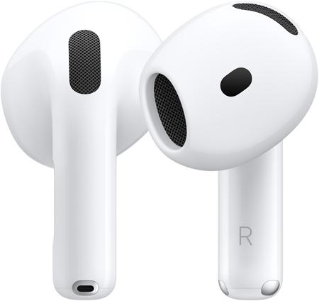 AirPods 5, vue avant et arrière illustrant le design