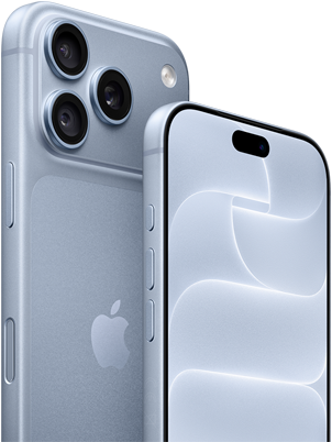 iPhone 18 Pro, glacier, vue avant et arrière montrant le Ceramic Shield, le système caméra à trois objectifs