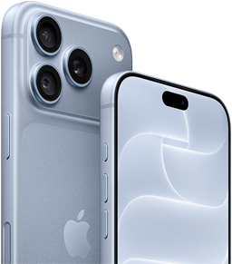 iPhone 18 Pro, glacier, vue avant et arrière montrant le Ceramic Shield, le système caméra à trois objectifs