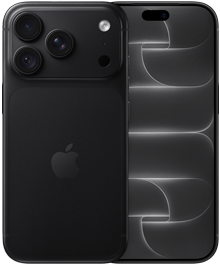 iPhone 18 Pro, face arrière, coloris noir, système caméra Pro Fusion au sommet, logo Apple au centre, face avant, design tout écran
