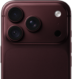 Face arrière d’un iPhone 18 Pro bordeaux, montrant la caméra principale 48 MP avec ouverture variable