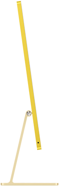 iMac, couleur jaune, vue latérale