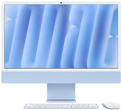 iMac, face avant, couleur bleue